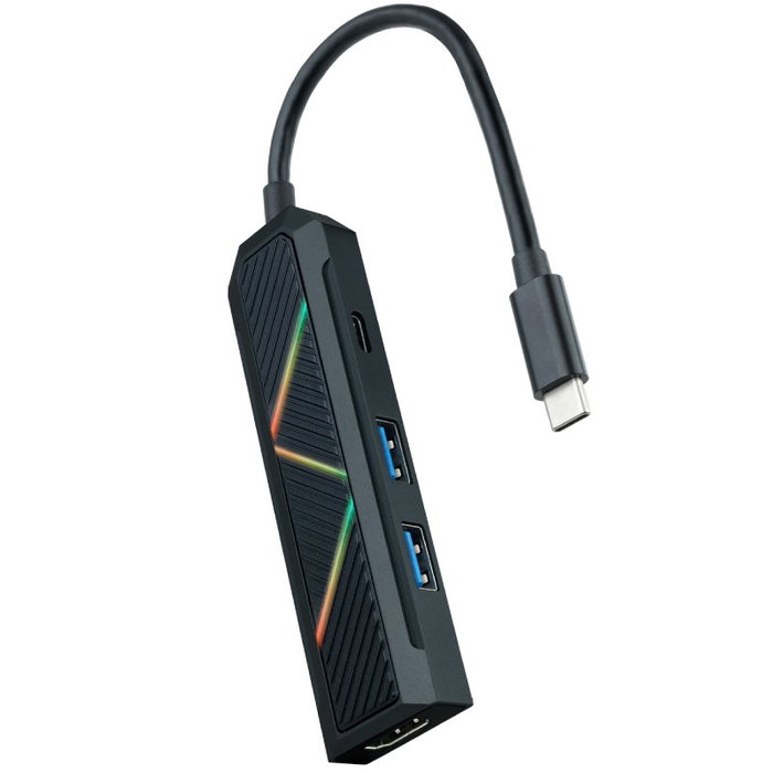 Nanocable Hub USB-C 4 en 1 con 2x USB-A, USB-C PD y HDMI 4K Nanocable Hub USB-C 4 en 1 con 2x USB-A, USB-C PD y HDMI 4K